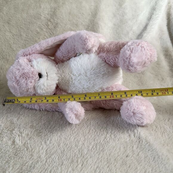 Bunnies By The Bay Sweet Nibble Pink Rabbit 10” Soft Plush Toy Stuffed Animal - Picture 6 of 6